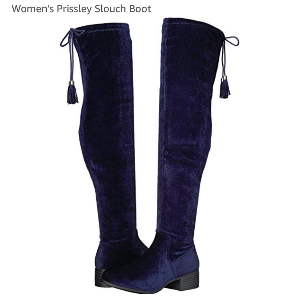 Steve MADDEN GIRL Prissley Navy fabric boot - 7.5 - Picture 5 of 5